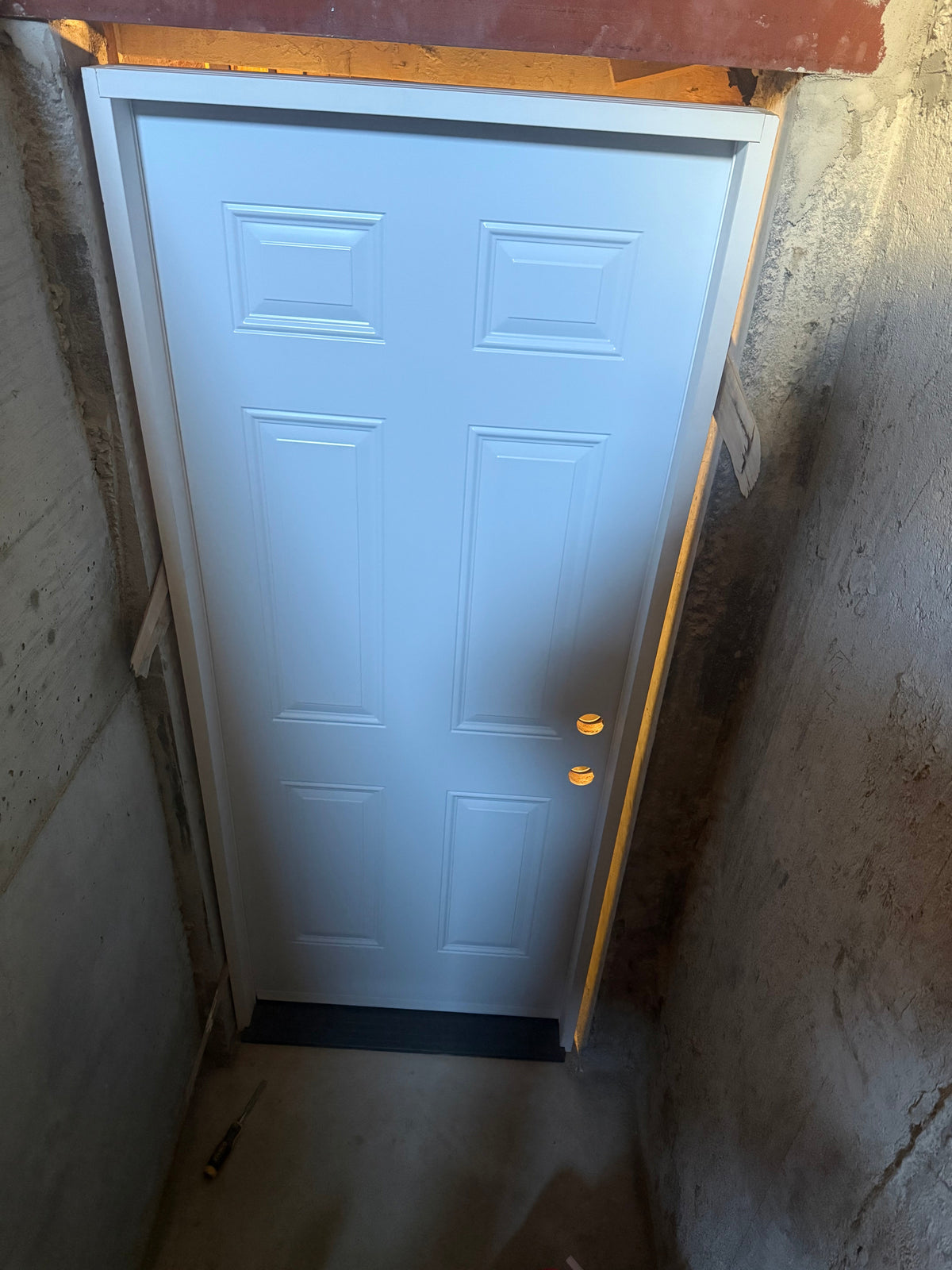 New entrance in Garage, Scarborough